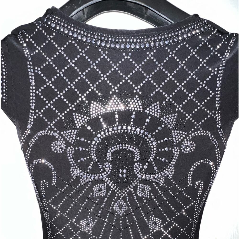 Arden B Studded Bodycon Dress - Size Small Sparkly pattern fitted flattering - Picture 4 of 11